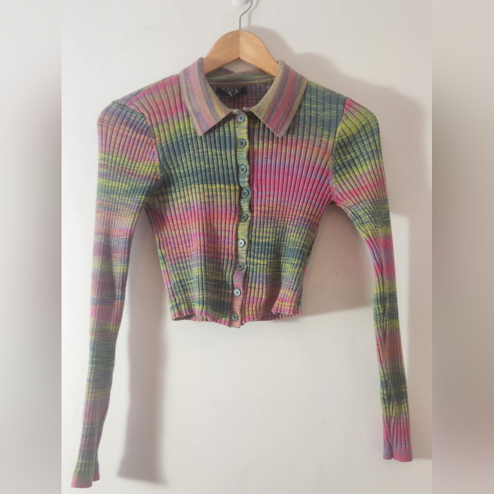 Forver 21 Rainbow Crop Top